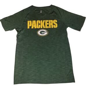 NFL Green Bay Packers short eleeve green shirt youth size XL/16-18